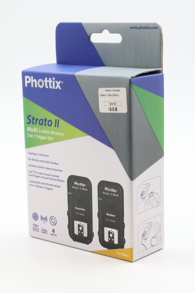 Phottix Strato II Multi 5-In-1 Wireless Trigger Set For Nikon Mint Condition