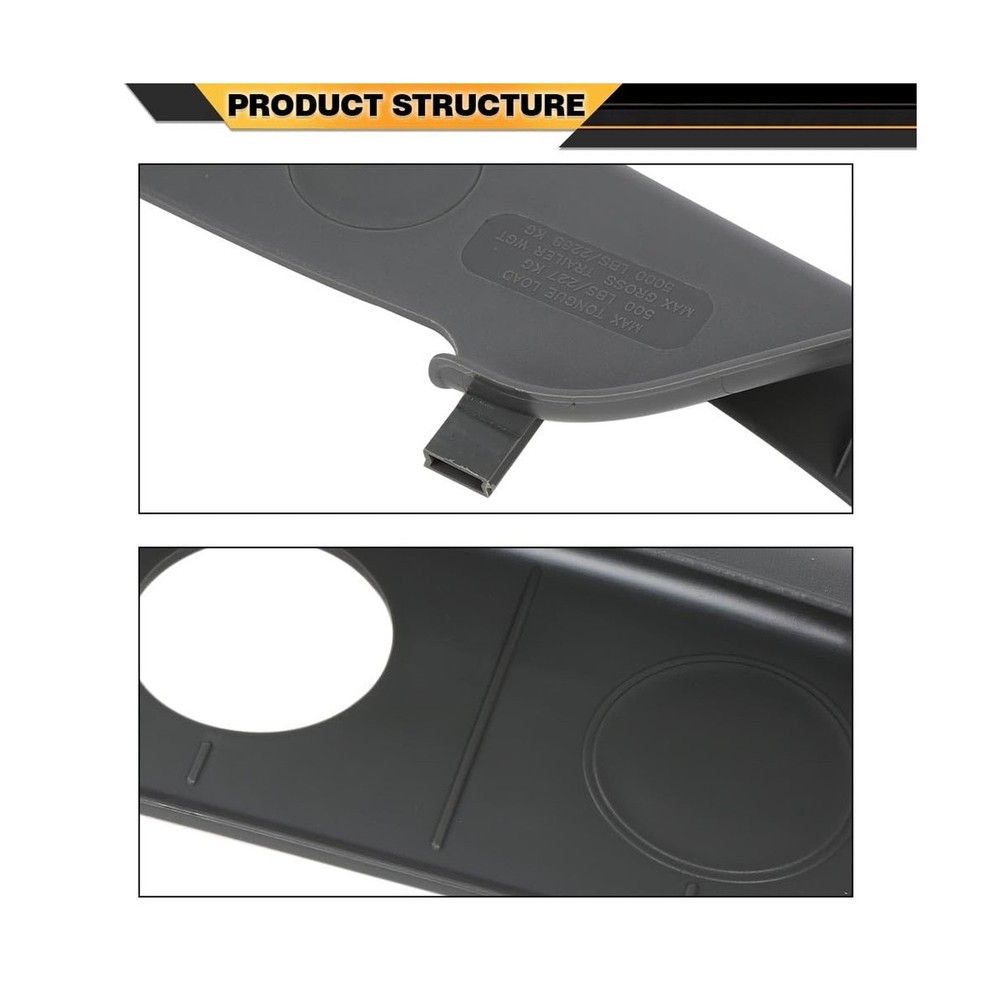 Bumper Step Pad Rear Center Gray Compatible with Ford Excursion 2000-2005/Fit...