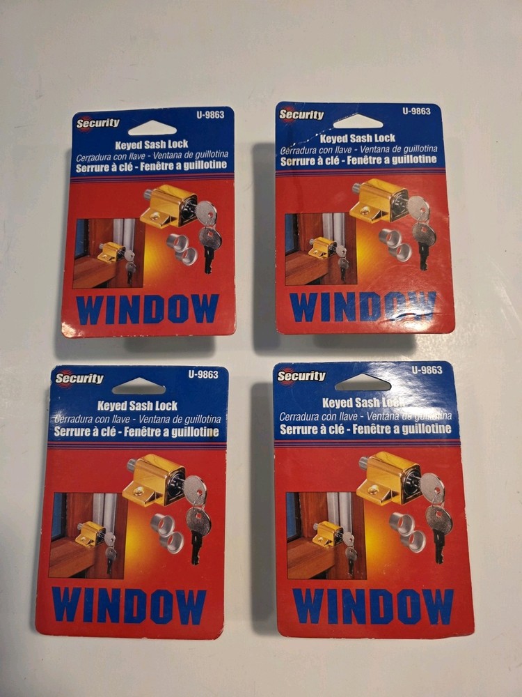 Security Keyed Window Sash Patio Door Lock Brass