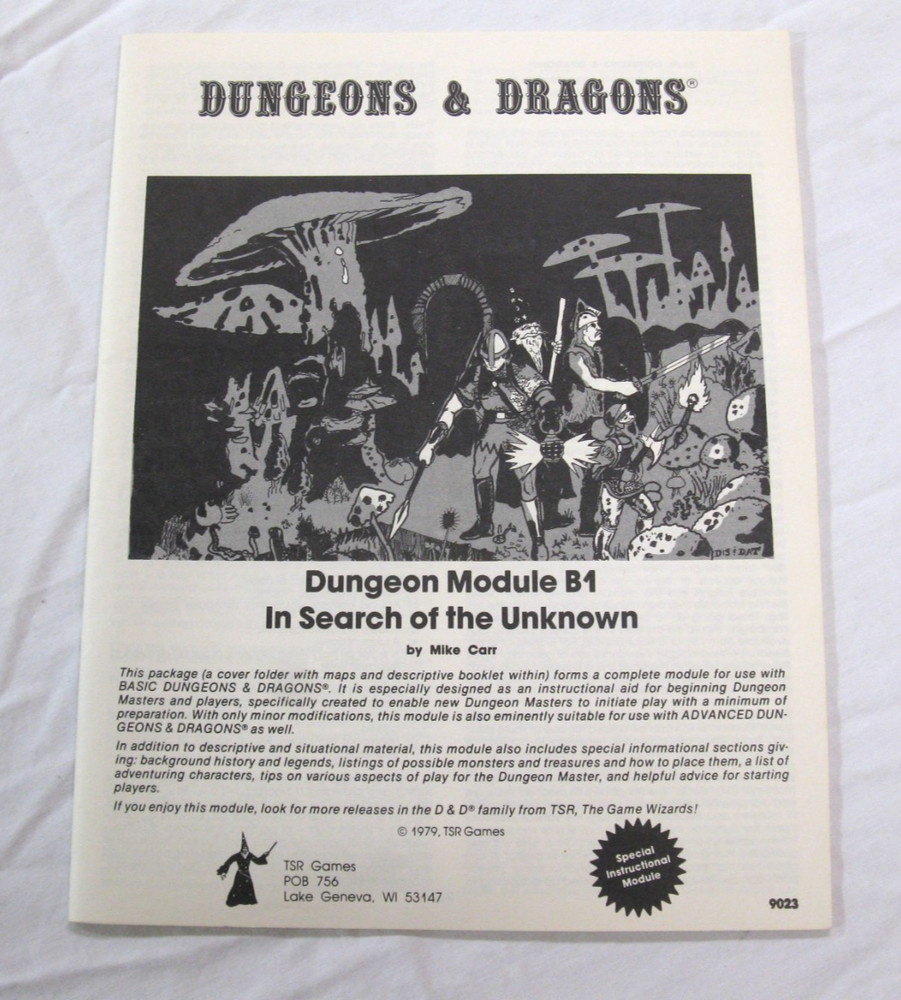 Dungeons & Dragons 1001 Basic Set 2nd Edition TRS Games Incomplete