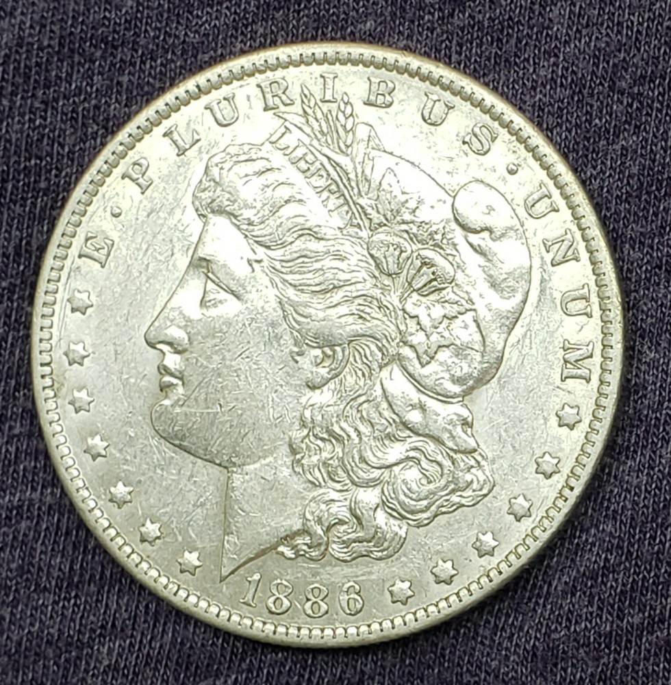 1886-O Morgan Silver Dollar Choice AU