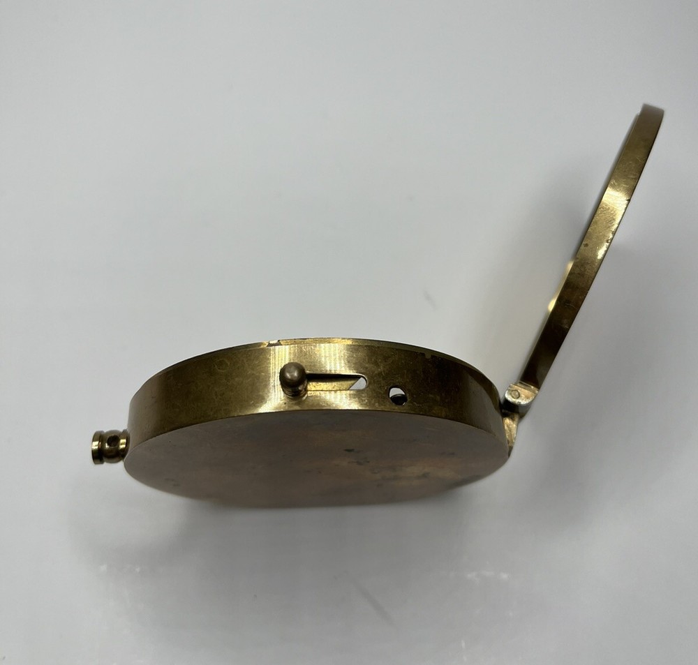 NAUTICAL 3” SOLID BRASS - HEAVY - DIRECTION COMPASS