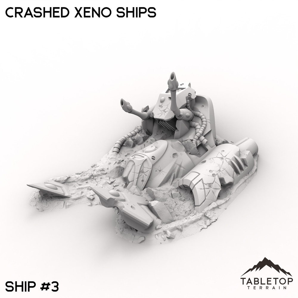 Crashed Xeno Ships - Space Elves Grimdark Wargaming