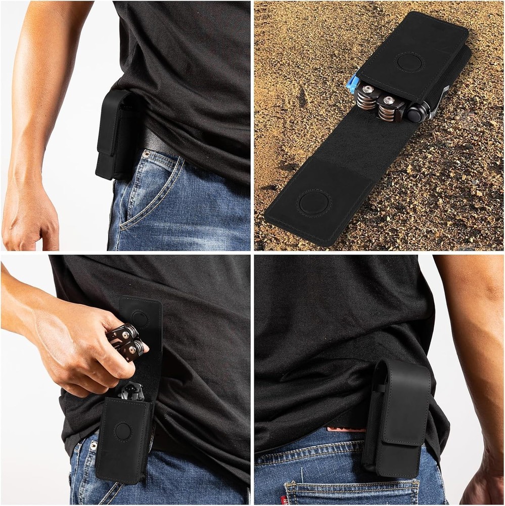 Leather Multitool Sheath Belt Holster Tool Pouch for Leatherman, Leather Pocket