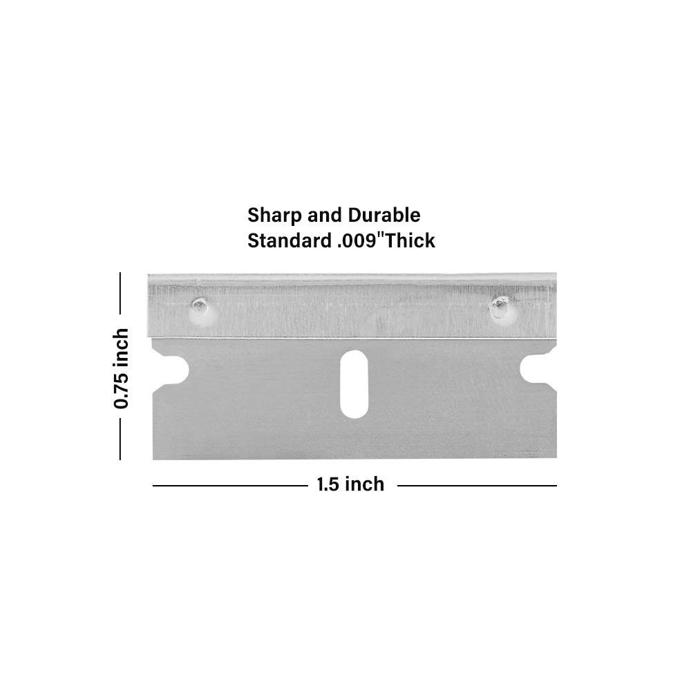 Versatile Single Edge Razor Blades - Sharp, Durable & Moisture-Proof, 100 Count