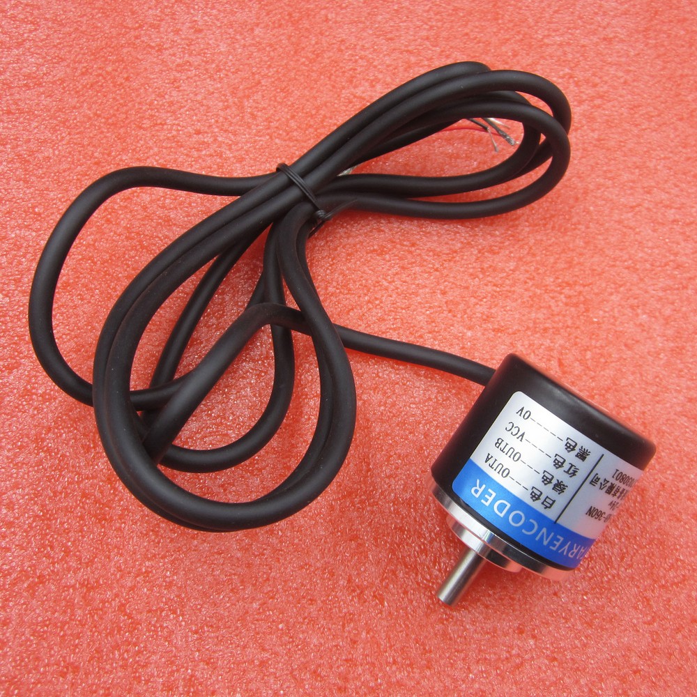 New 500P/R Incremental Rotary Encoder AB phase encoder 6mm Shaft W coupling