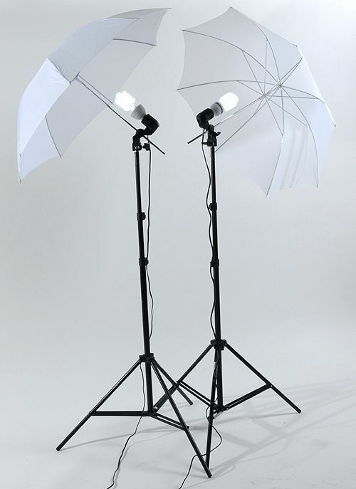 CONTINUOUS STUDIO VIDEO LIGHTING UMBRELLA KIT CASE DK2B