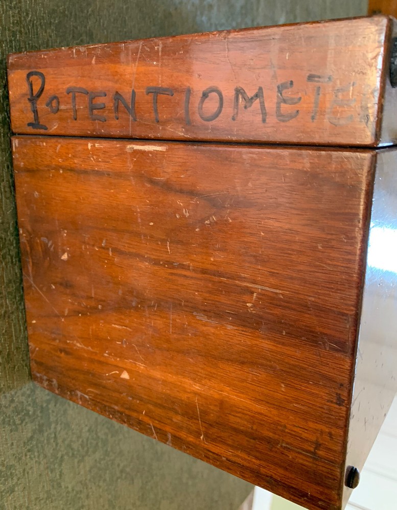 Antique Wood Cased THWING Potentiometer Test unit