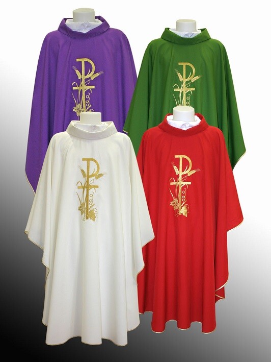 Priest Chasuble, Red Polyester