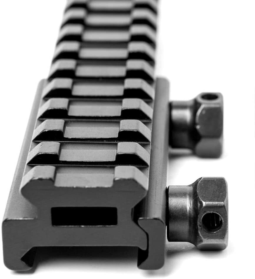 20mm to 20mm Riser Mount Picatinny Weaver Rail Scope Extension Riser Base Mount