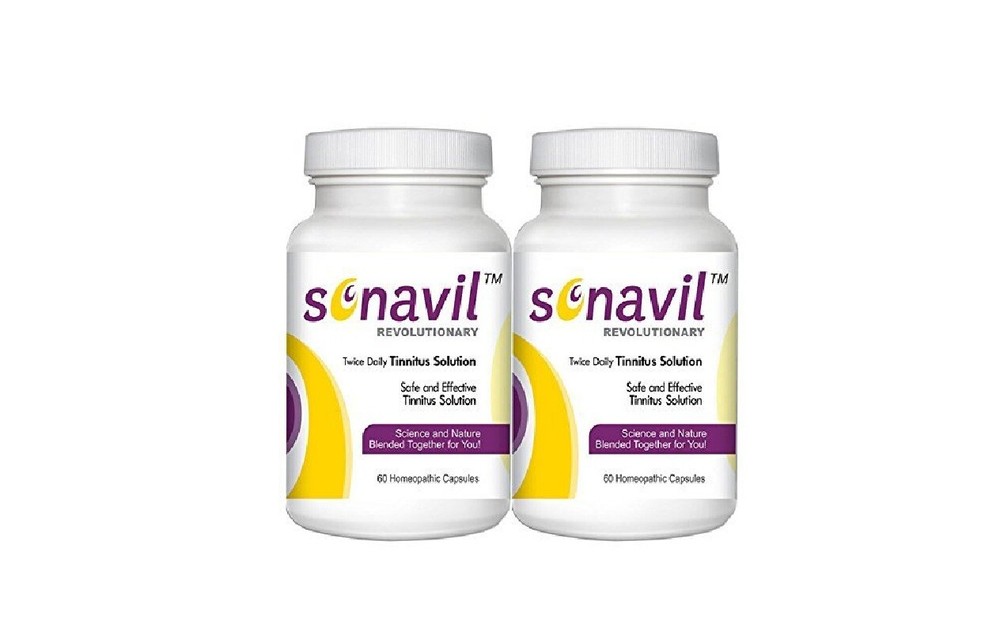 Sonavil Safe and Effective Tinnitus Solution 60 Homeopathic Capsules (2 Pack)
