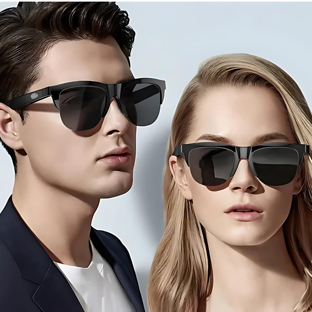 Bluetooth Sunglasses Wireless Audio Smart Glasses UV Protection 2 Pack