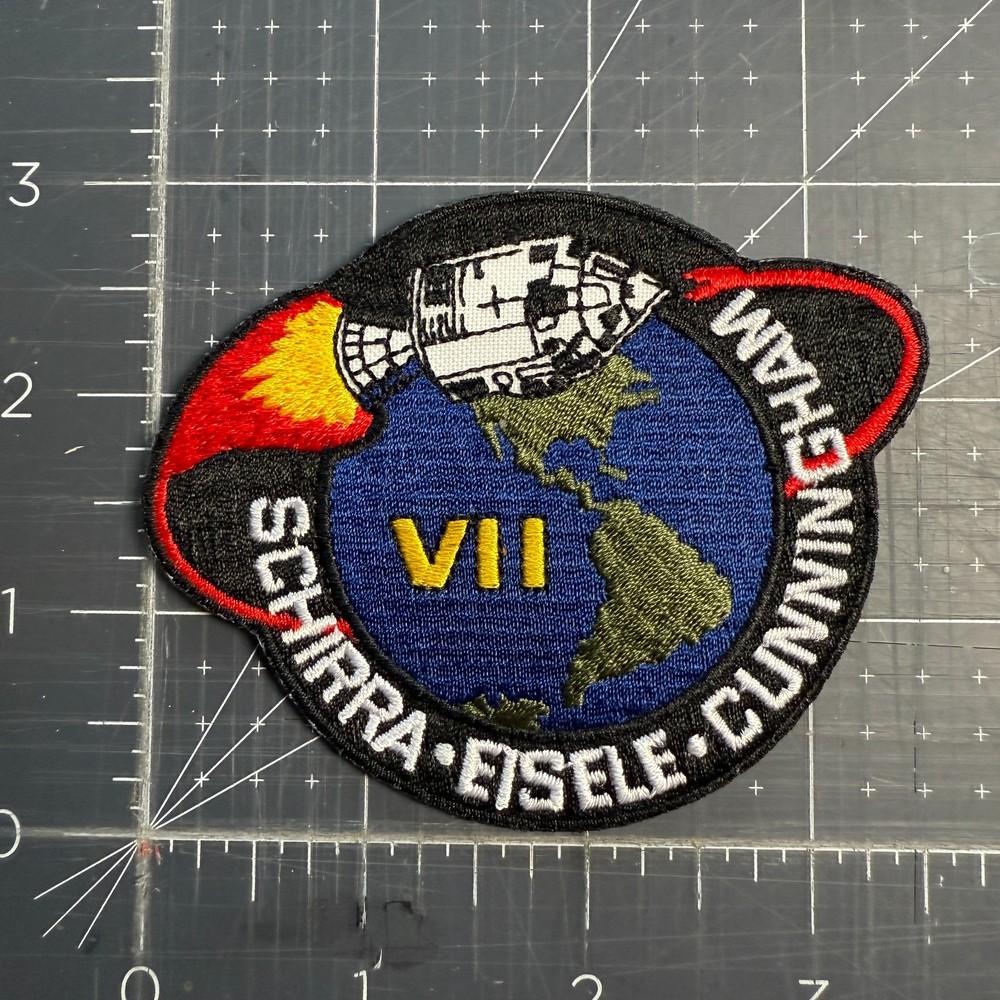 NASA Apollo 7 Crew Patch Replica, Cut version