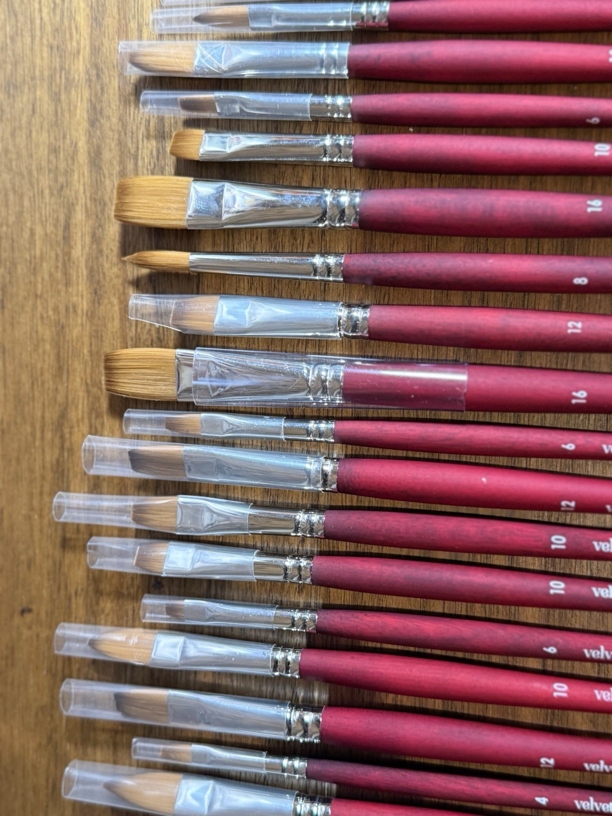 Princeton Velvetouch Watercolor/acrylic Paint Brushes! Lot of 34! NEW/FREE SHIP!