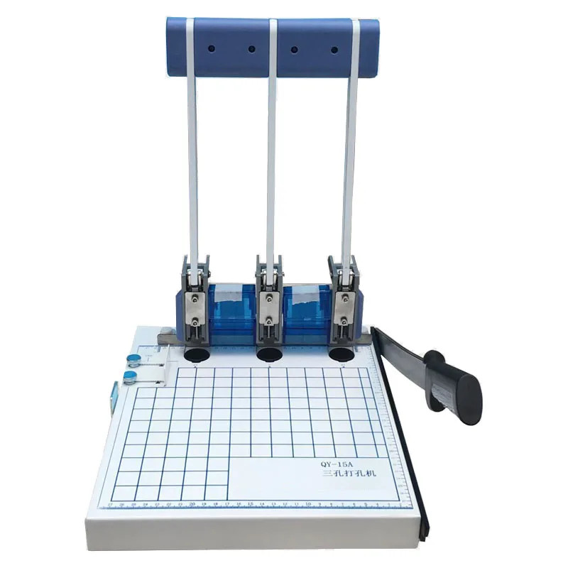 QY-15 Three-Hole Punching Machine Grid Positioning Manual Punching Machine