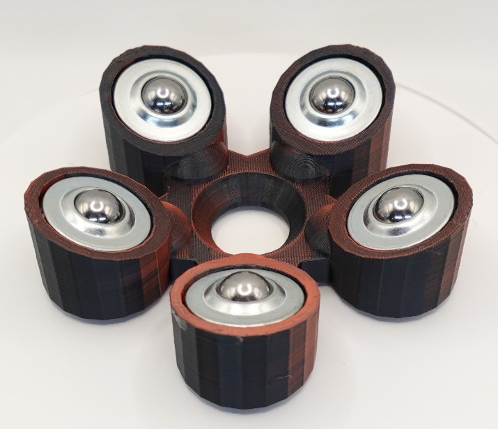 Bowling Ball Spinner Cup - Velvet Eclipse (Black and Copper)