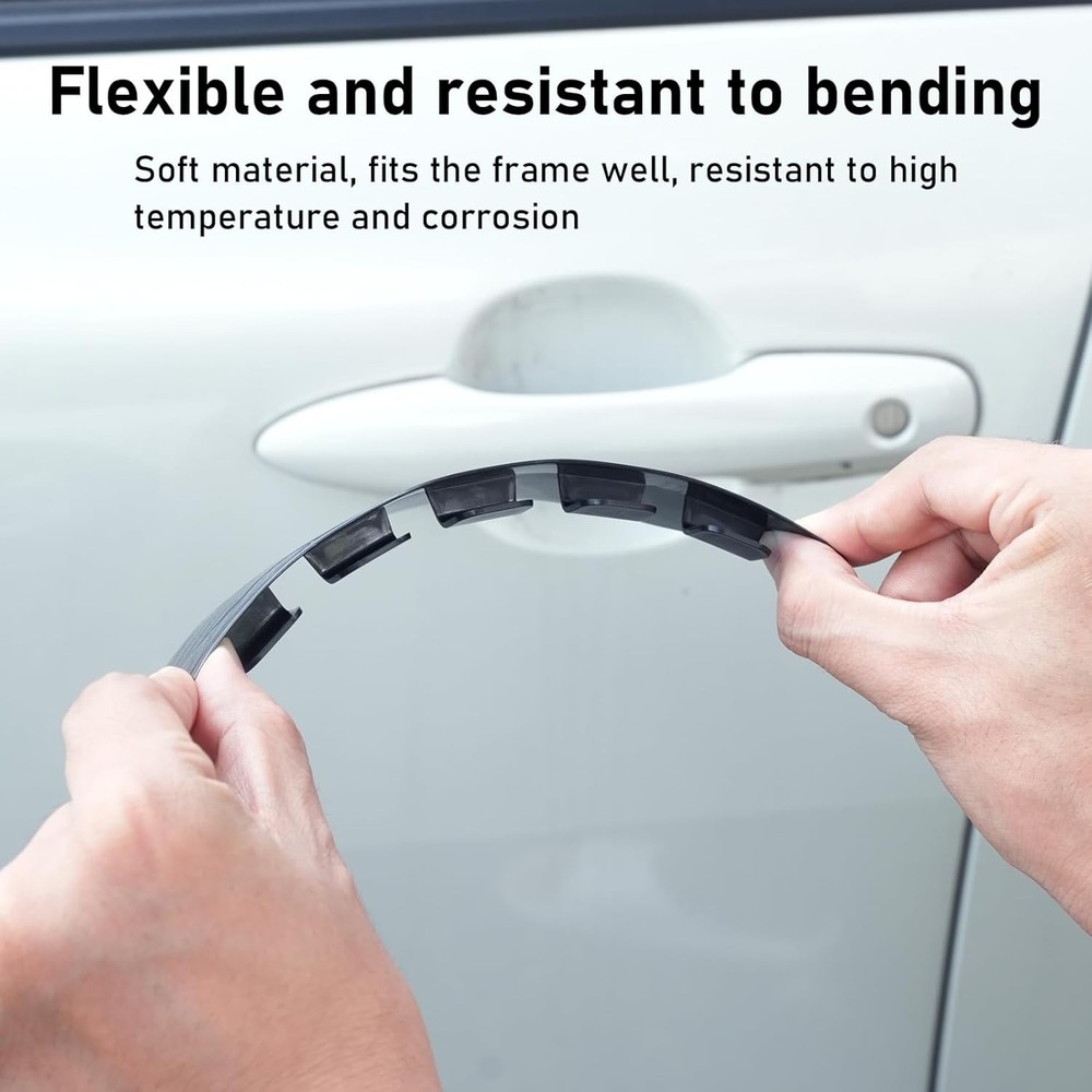 2PCS Universal Snap-On Side Mirror Rain Guards | Car Mirror Rain Visor Eyebrow C