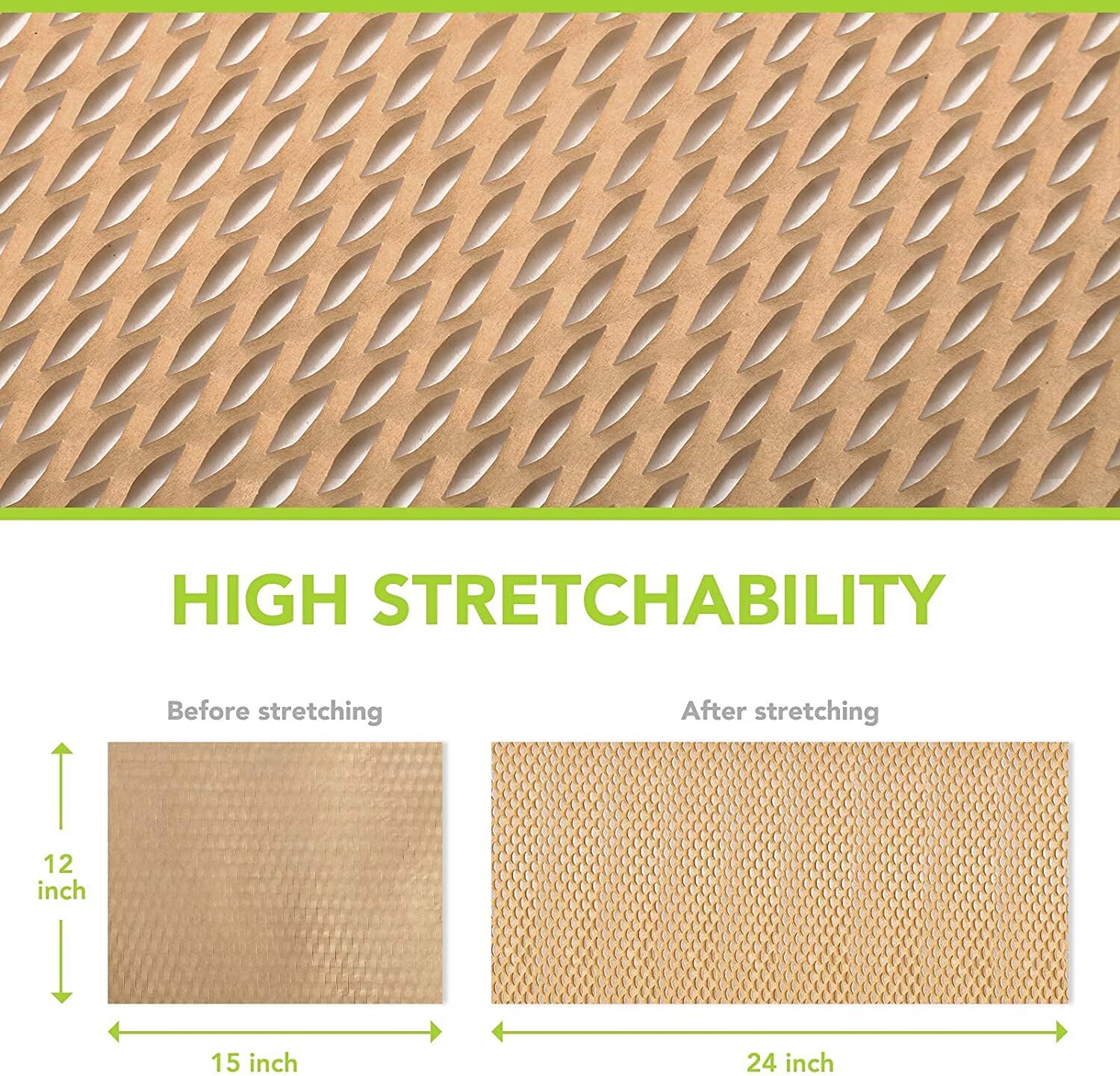 Honeycomb Cushioning Wrap Packaging Paper 16'' x 300FT