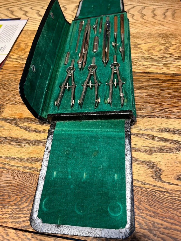 vintage German drafting tool kit
