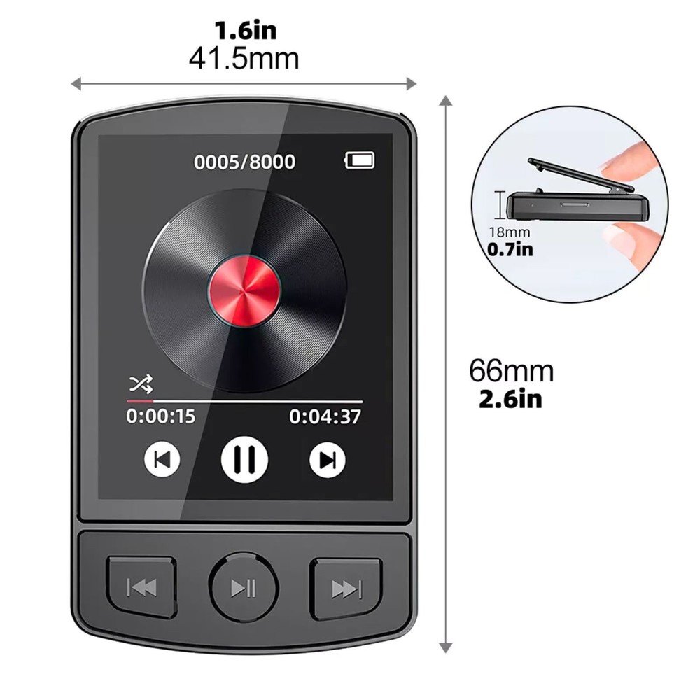 Multi-function MP3 Player Music/Video Playback Voice Recording E-book Reading