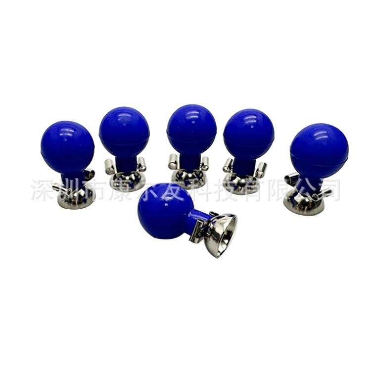 ECG Accessory Combo Set-4x Universal Limb Clips+Blue Rubber Bulb for ECG Machine