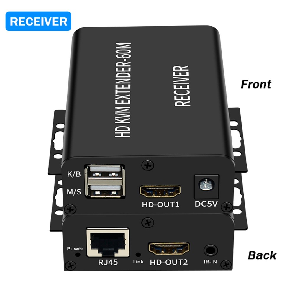1080P USB HDMI KVM Extender Sender Support HDMI Loop Laptop PC Keyboard Mouse