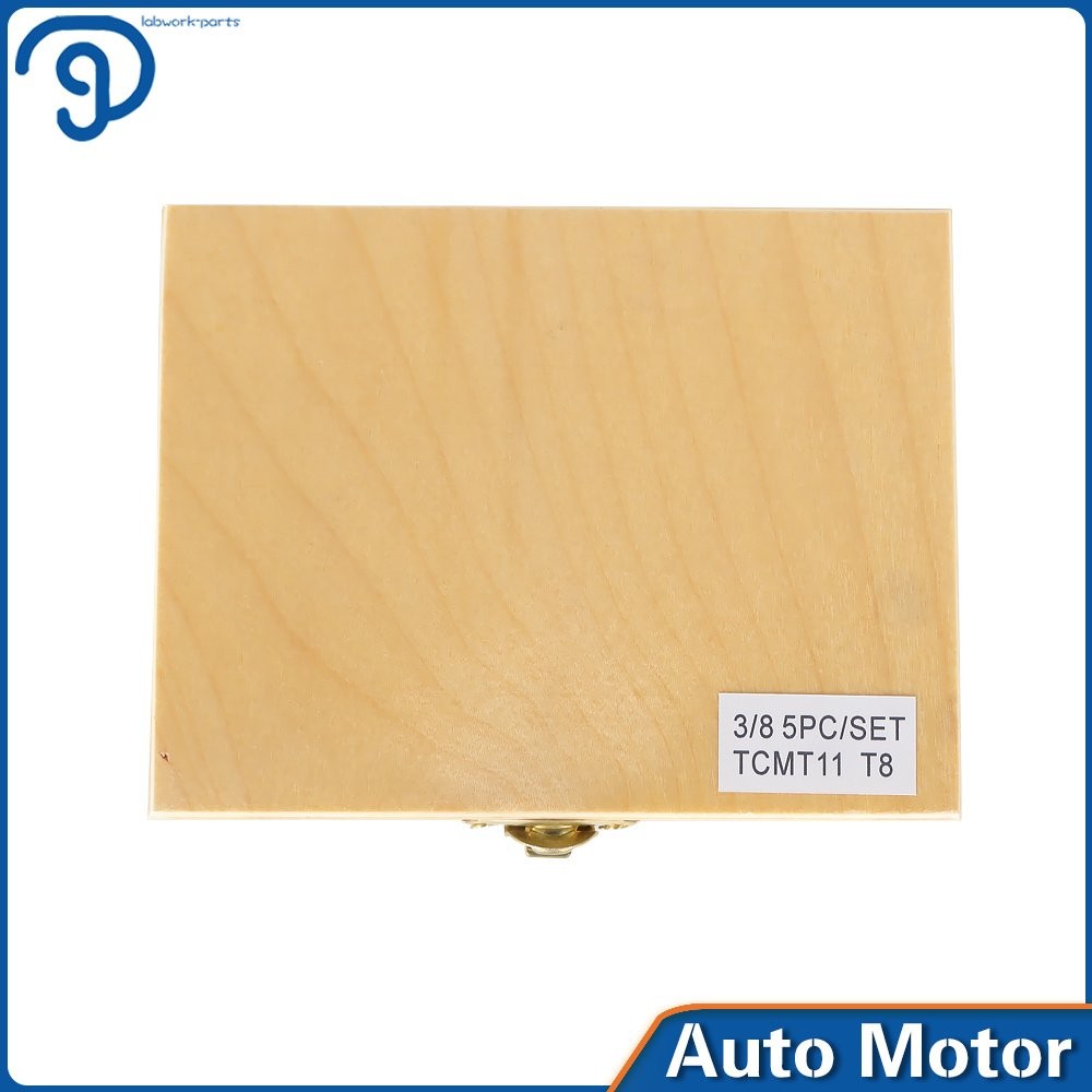 5 PACK New 3/8" Carbide Indexable Turning Tool Bit With Carbide Inserts