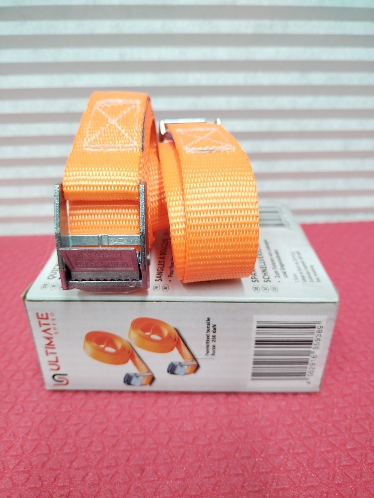 ULTIMATE SPEED TIDE & QUICK RELEASE RATCHET STRAP SET 2 PACK 2.5M 250daN 🚗🔩