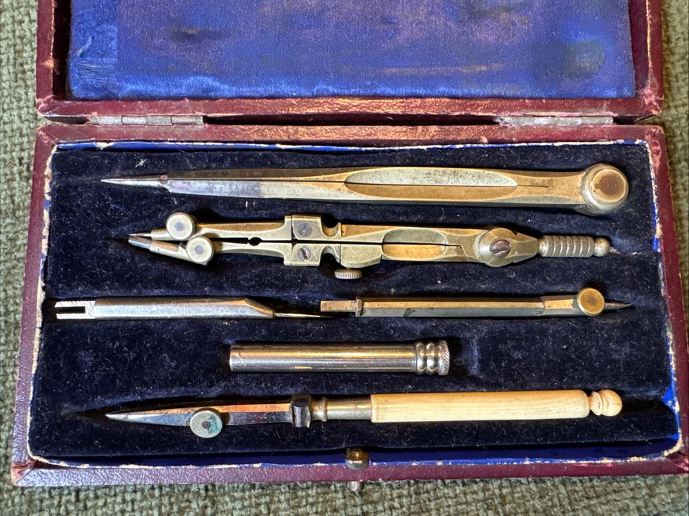 Jackson Bros Antique Geometry Set C1900 Incomplete O794