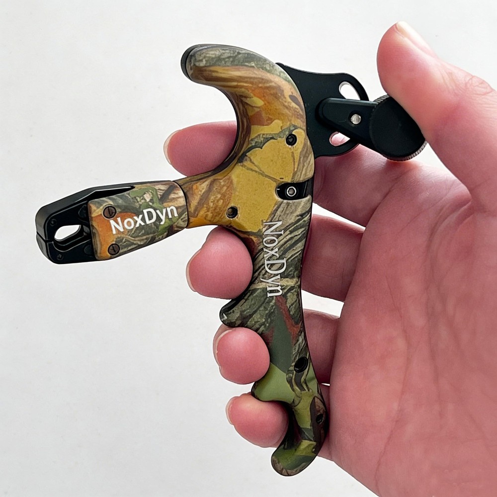 Archery Bow Release for Compound Bow, 4-Finger Adjustable Sensitivity Thumb R...