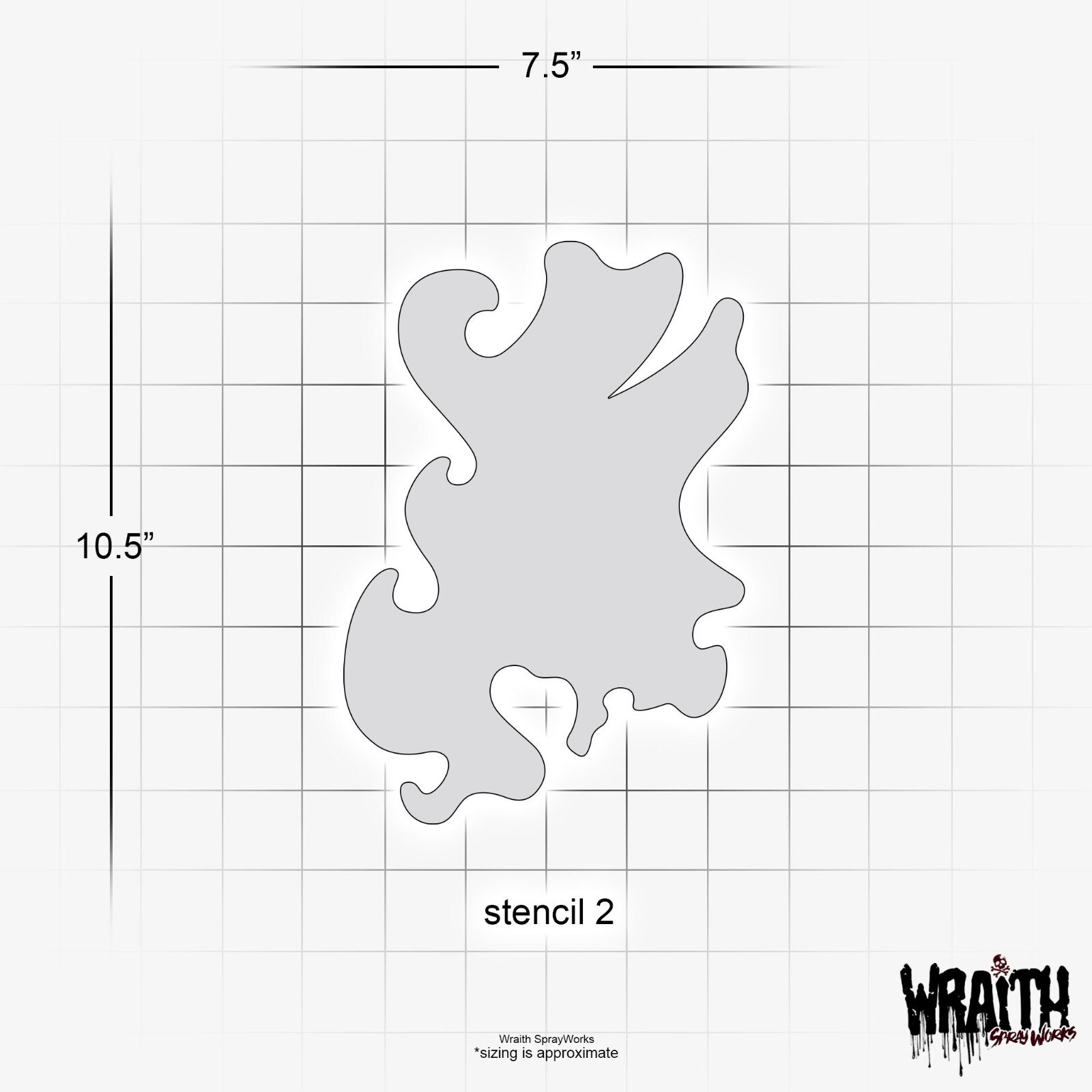 Real Fire Stencil Set (LARGE) - Reusable Airbrush Stencil Template