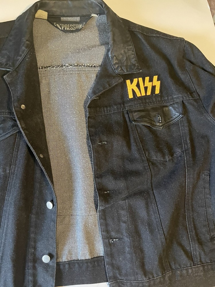 KISS LP JACKET XL RARE VINTAGE PATCH ACE FREHLEY NICE