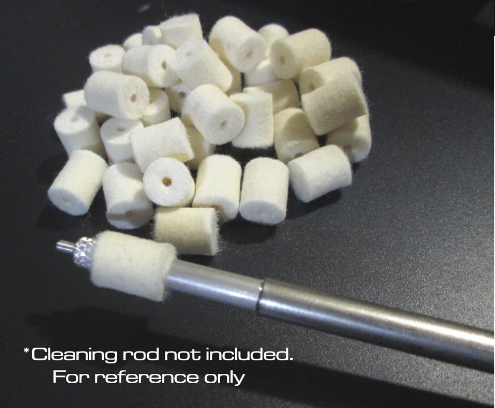 VFG REGULAR felts for cleaning rod system -- 13 sizes available! Bulk Size Wool