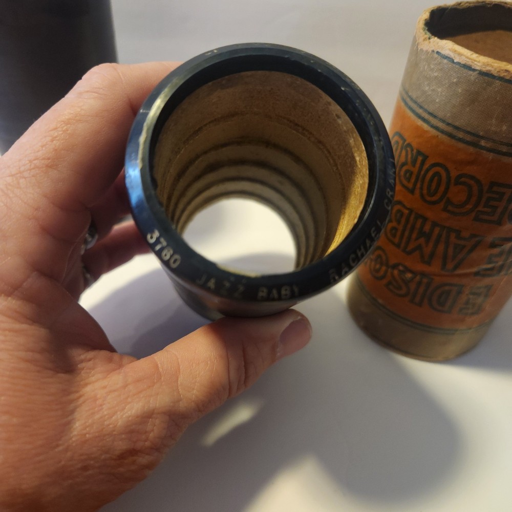 4 Edison Blue Cylinder Record Untested