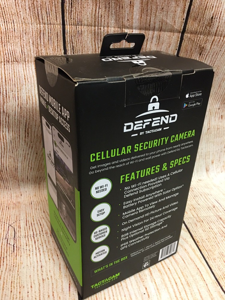 Tactacam Defend Cellular Security Camera DFD-GRD01