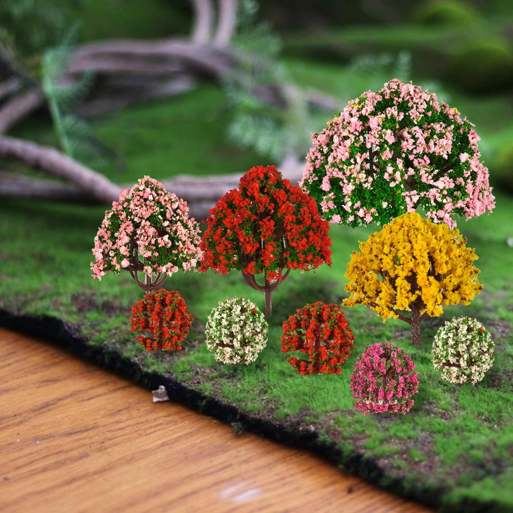 32 Pieces Model Trees 3.5Cm - 10Cm Mixed Model Tree Train Scenery Architecture T