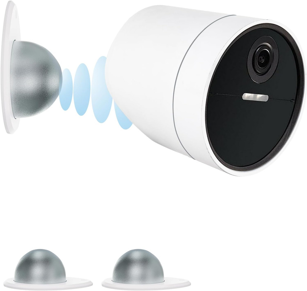 2 Pack Metal Wall Mount Compatible with Simplisafe Wireless Outdoor Security Ca