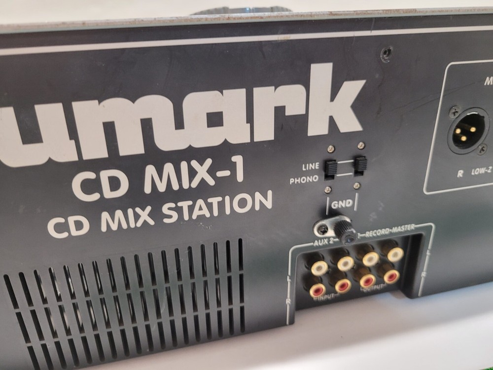 NUMARK CD MIX-1 Professional Dual CD Mixing Console Power Cable + Digital Manual
