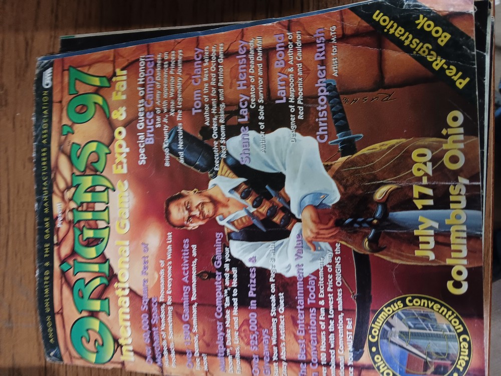 Origin game expo programs 1996, 1997. 1998 Good condition