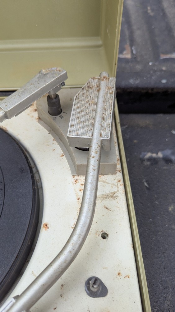 Vintage General Electric Portable Record Player Solid State Automatic Parts Repa