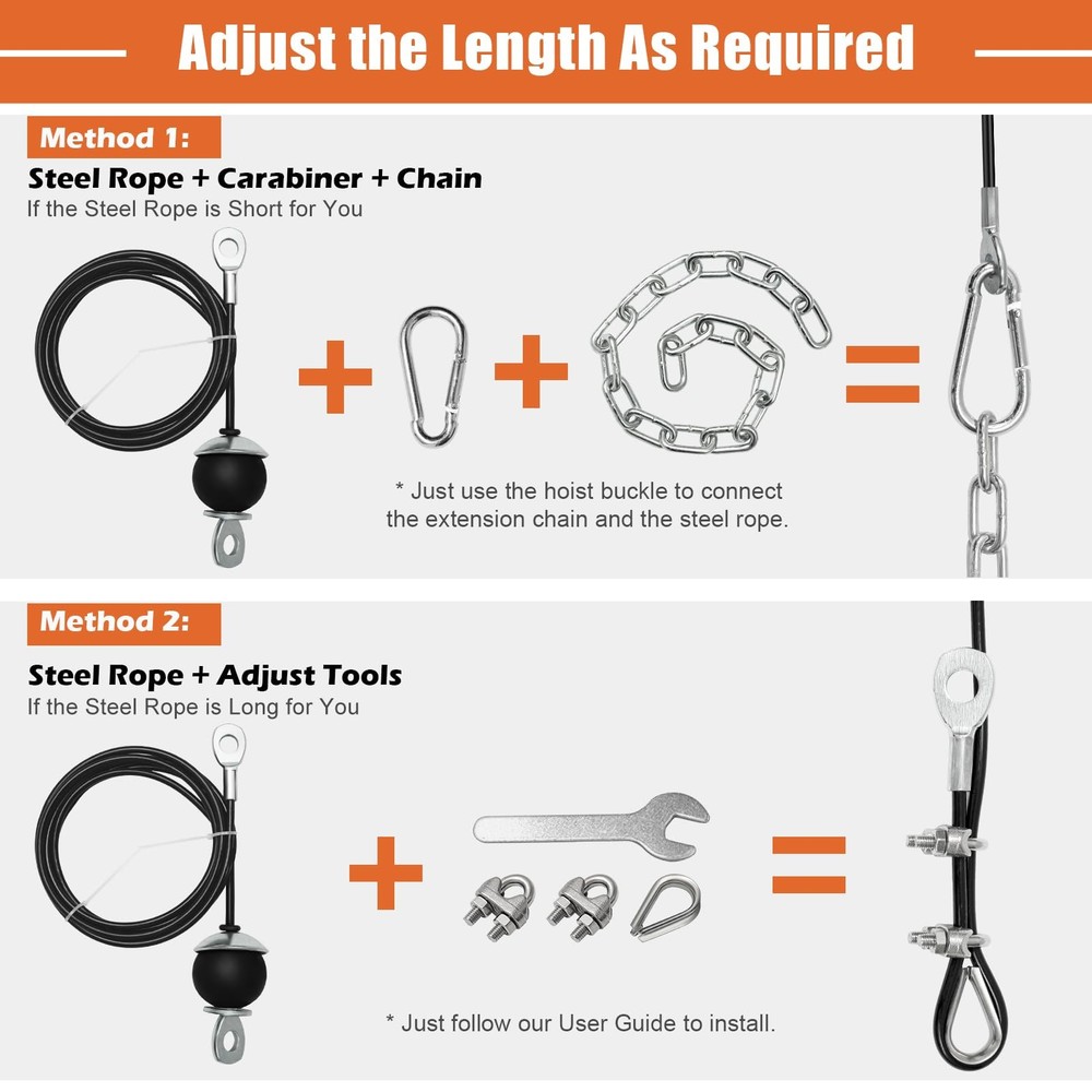 Cable Pulley System Gym, Tricep Workout Pulley System for LAT Pulldown, Bicep...