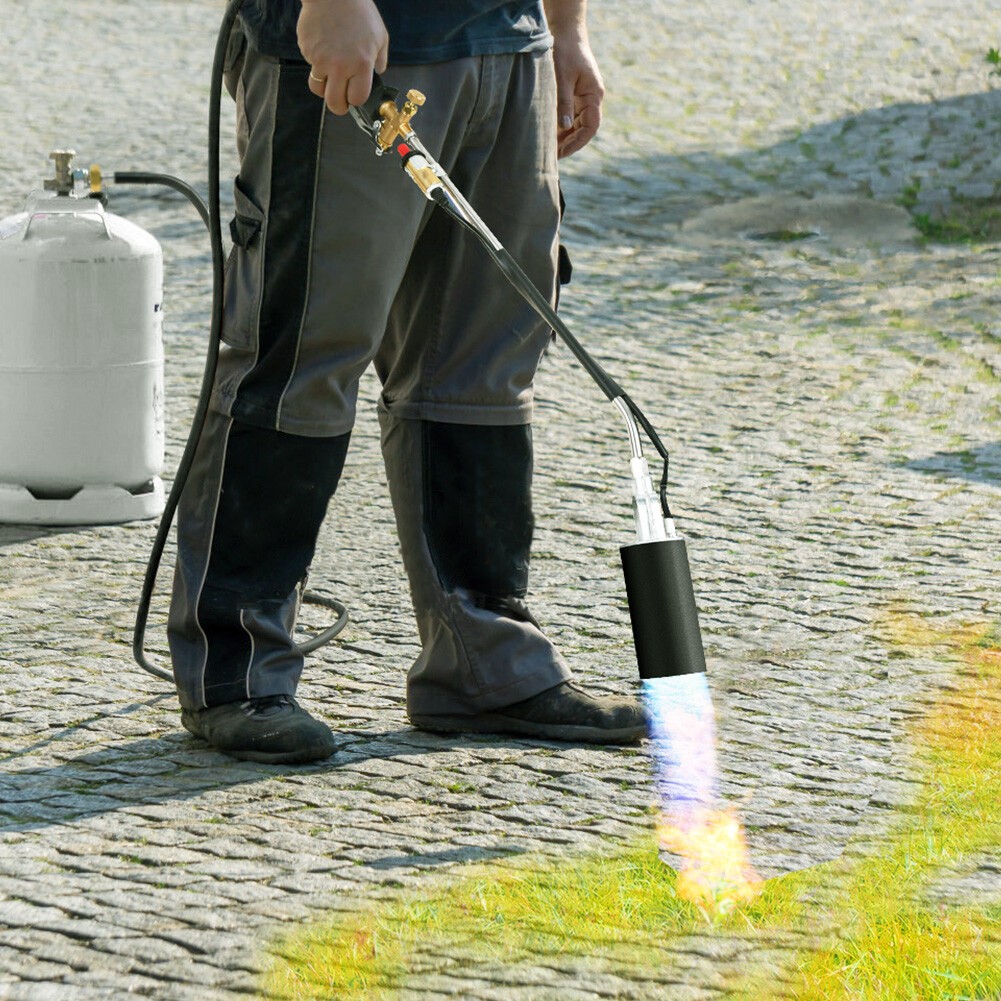 Propane Torch Weed Burner Kit Spray Gun W/ 2M Hose Snow Melting Igniter Welding