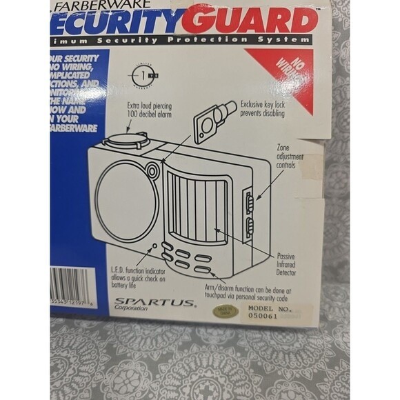 Farberware Security Guard Wireless Portable Home Security System Alarm