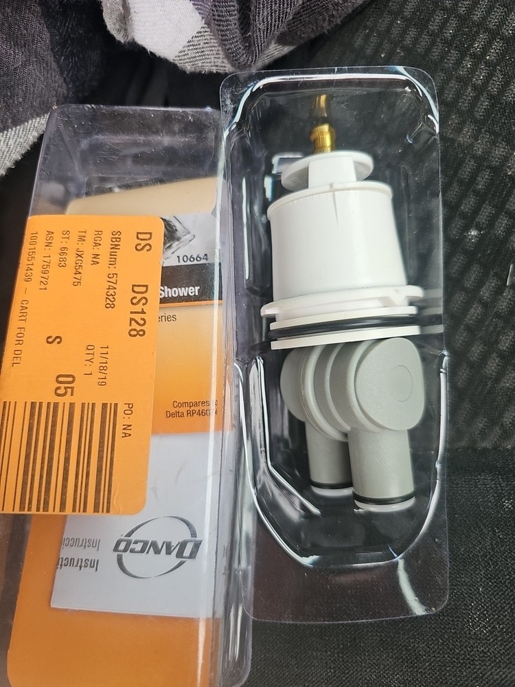 DANCO 10664 Single-Function Pressure-Balance Temp Control Hot & Cold  New