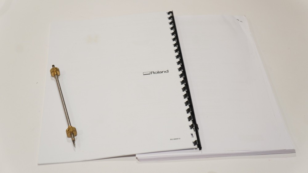 ROLAND MDX-40 USER  MANUAL GUIDE PRINTED A4 PAPER