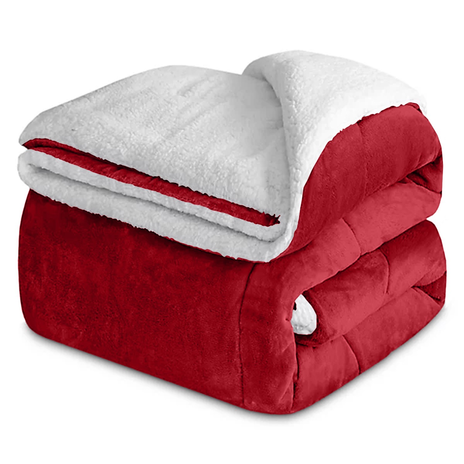 Thick Warm Sherpa Fleece Blanket Throw for Winter Soft Bedding Blankets Queen