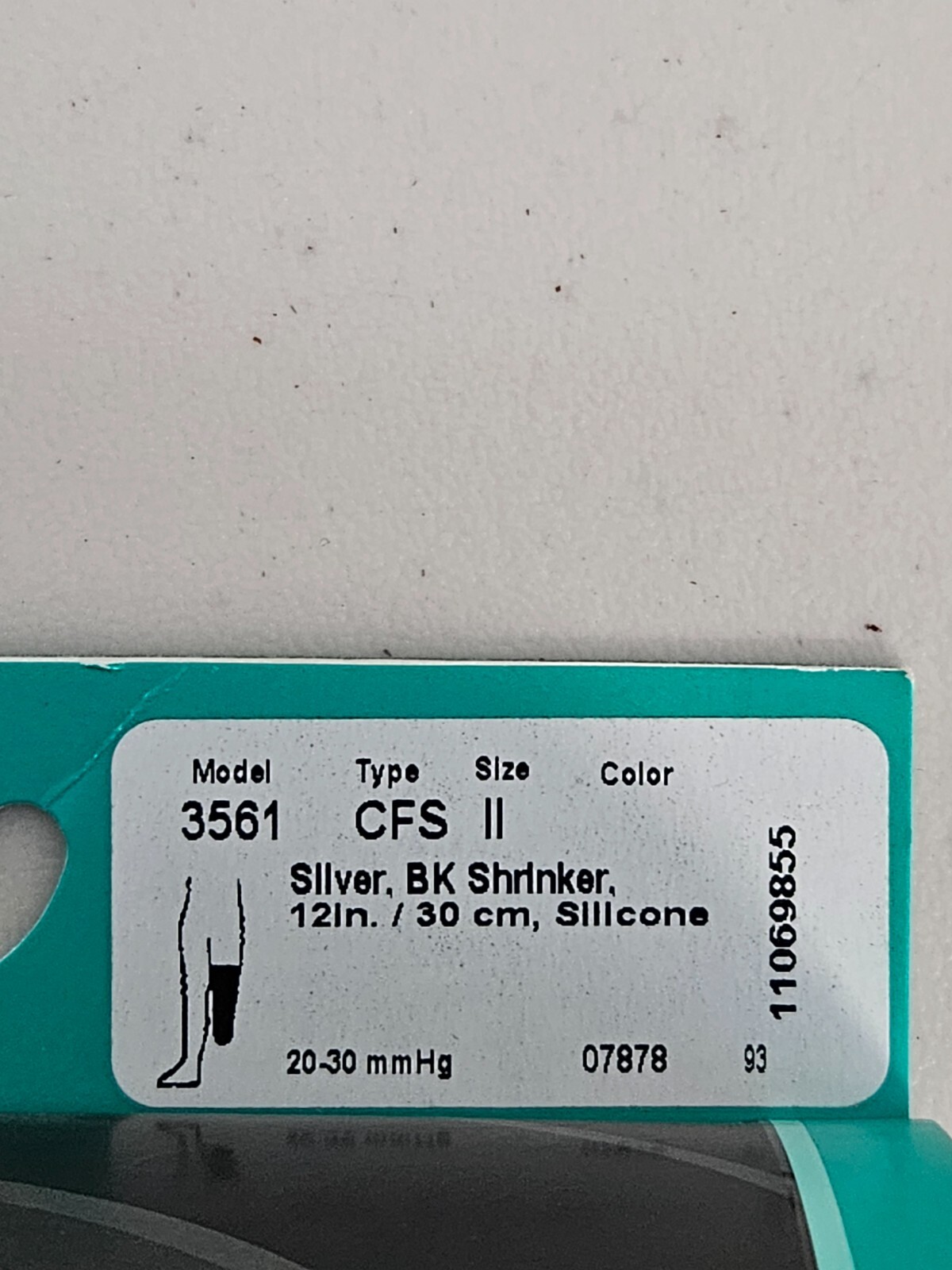 Juzo Silver 3561 Advanced Compression Therapy 20-30 mmHg BK Shrinker CFS 12"