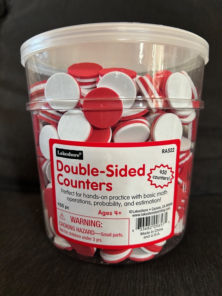 Lakeshore Double-Sided Counters 450ct Ages 4+