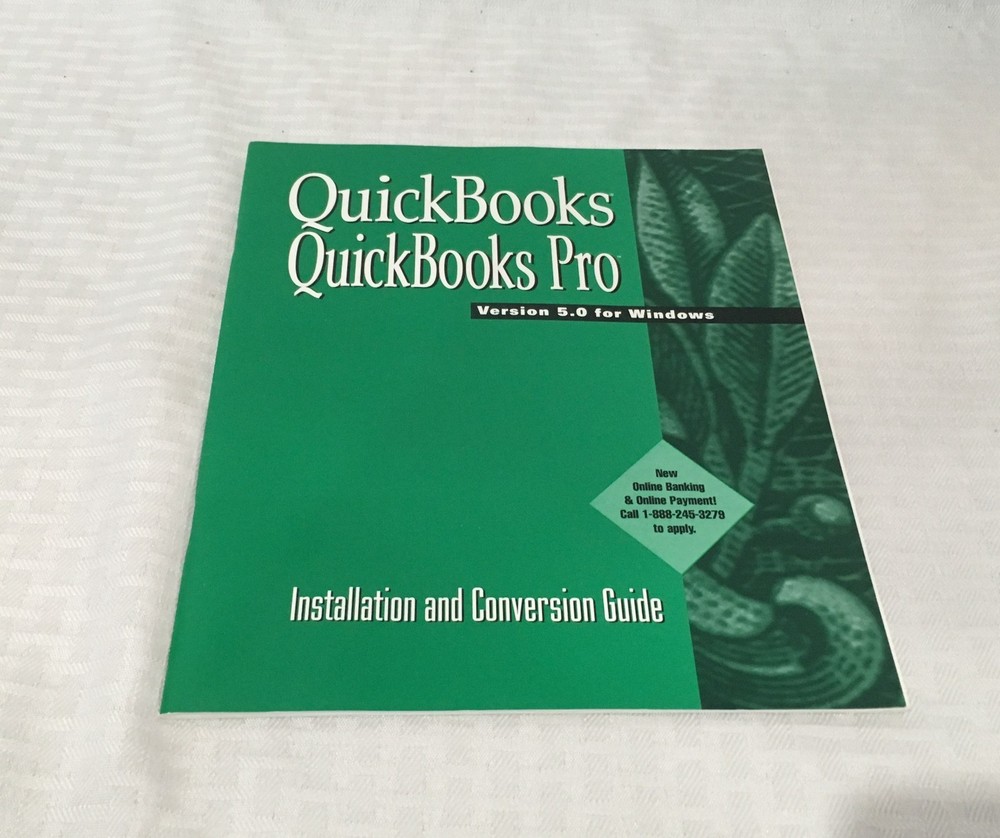 QUICKBOOKS PRO VERSION 5.0 FOR WINDOWS / USER'S GUIDE & INSTALLATION GUIDE
