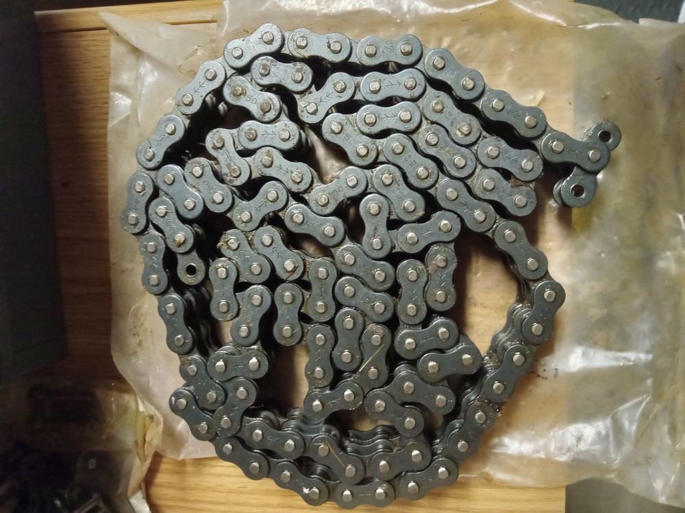 Diamond 50-2 Chain; Spring Clips; Offset Clips; Open Box; Approx 130 Links, 7'
